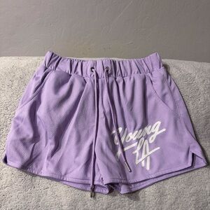 Size Small, Purple color Youngla 104 legacy shorts